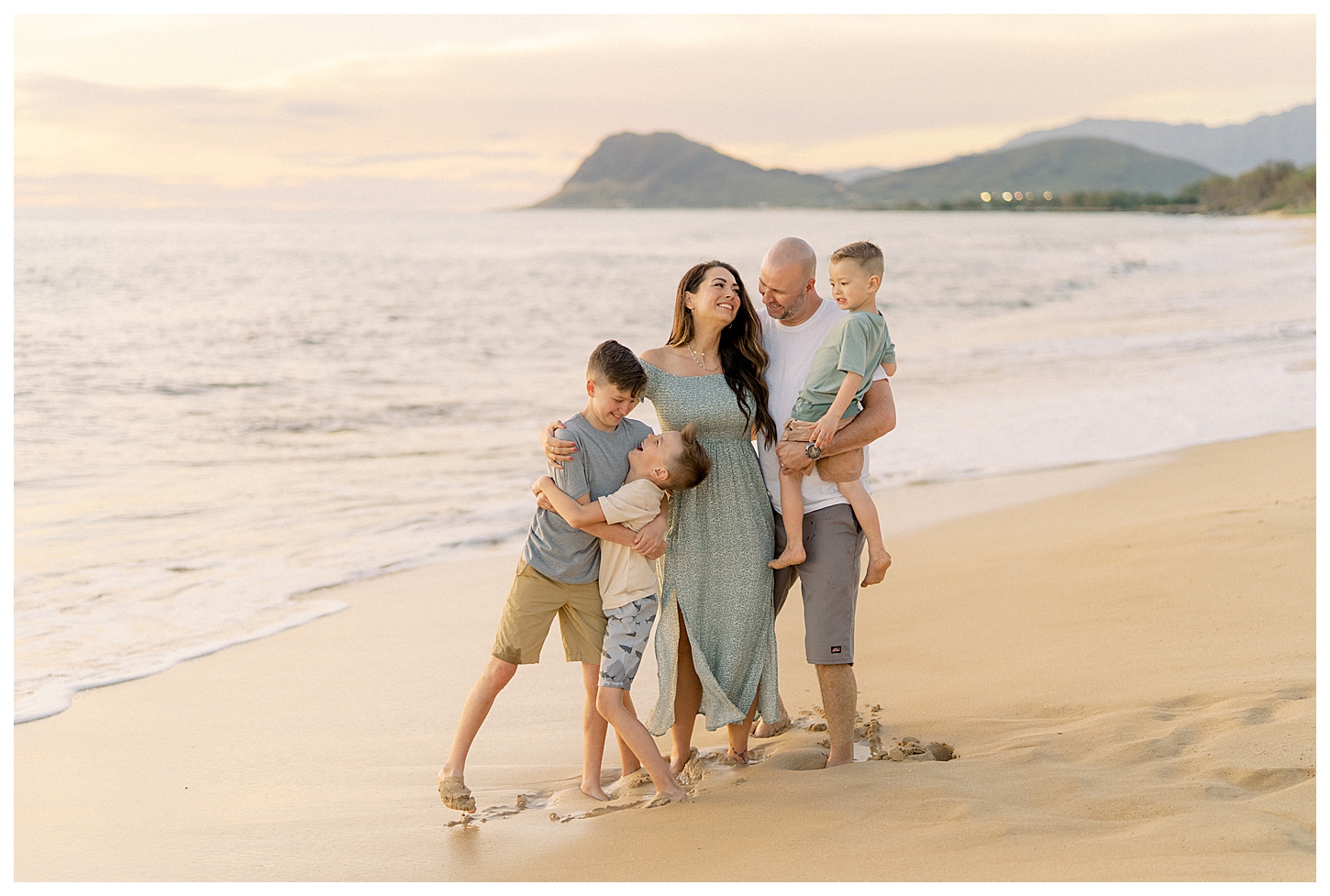 Electric Beach Family Portrait Photographer