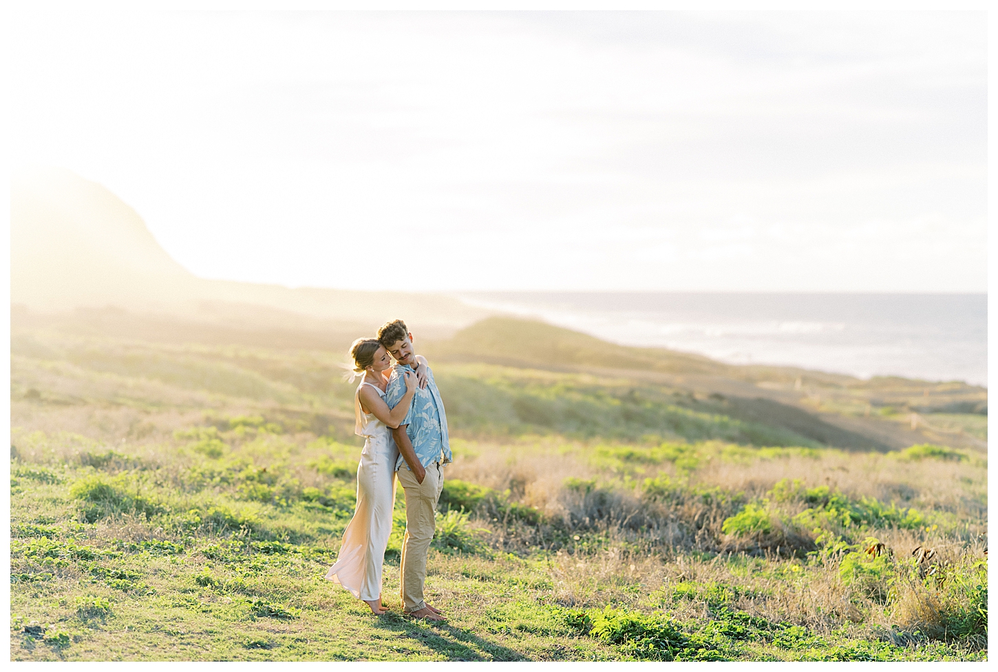 Kaena Point Engagement Photographer