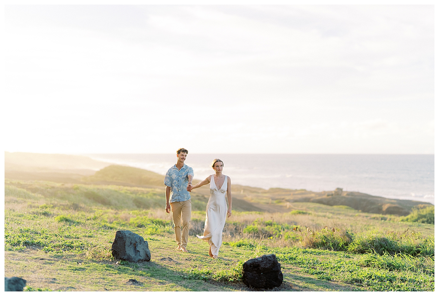 Kaena Point Engagement Photographer