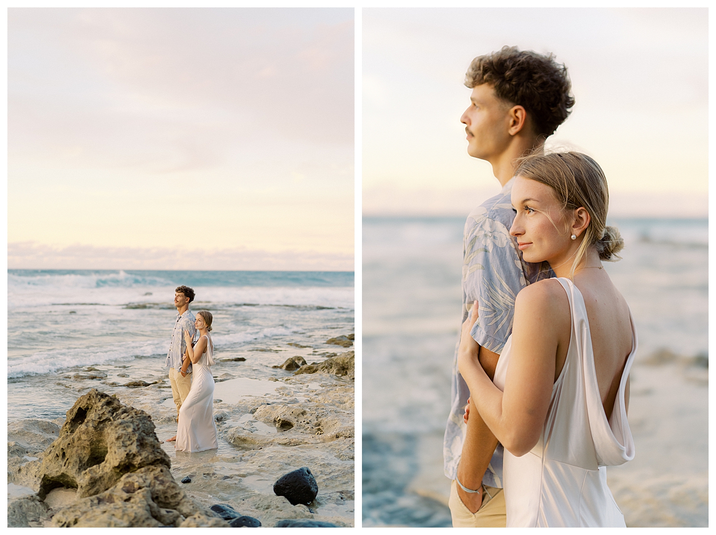 Kaena Point Engagement Photographer