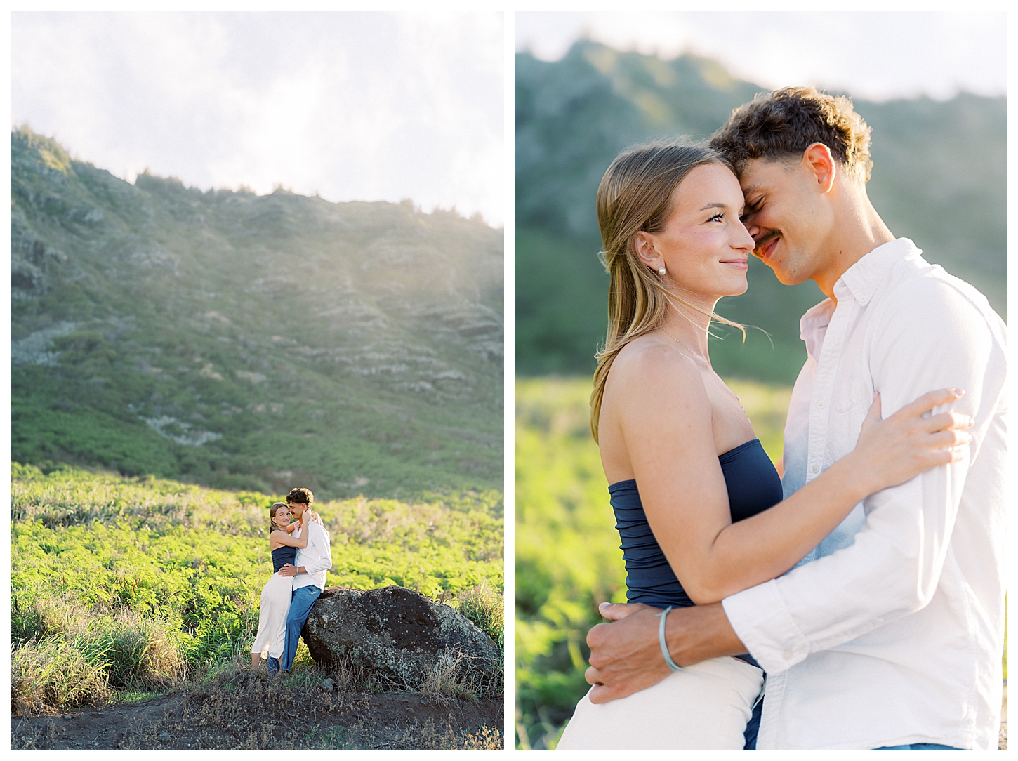 Kaena Point Engagement Photographer