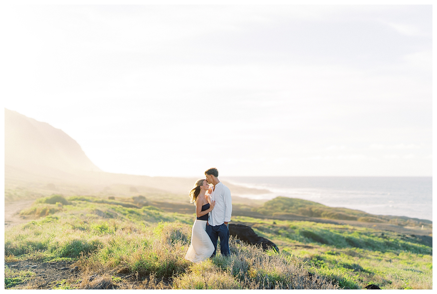 Kaena Point Engagement Photographer
